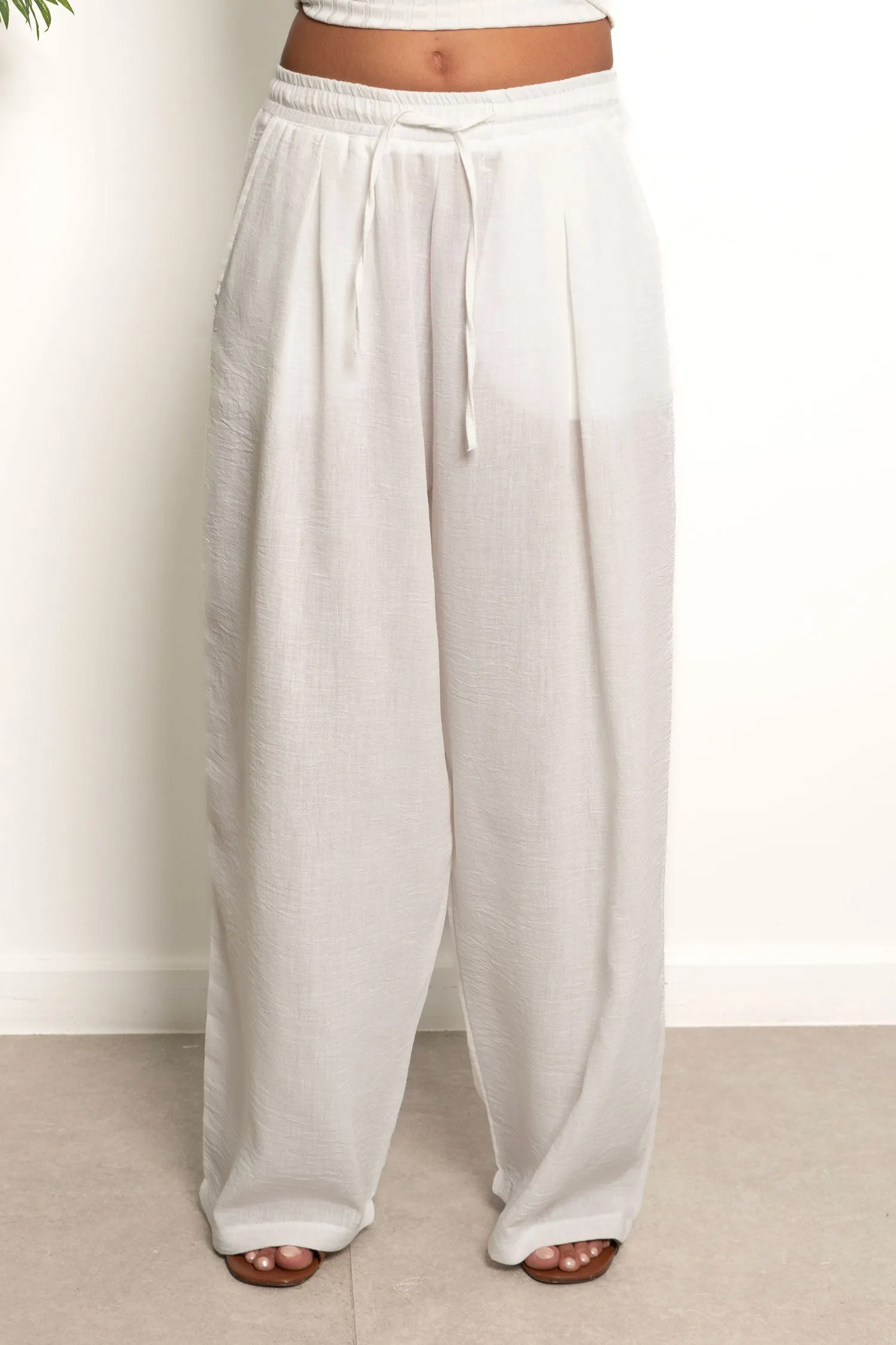 Pleated Linen Pants - Catwalk