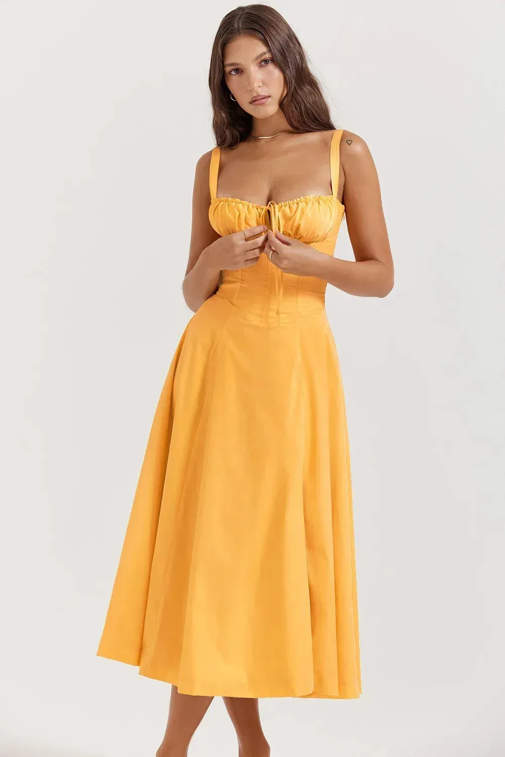 Polished Princess Midi Dress