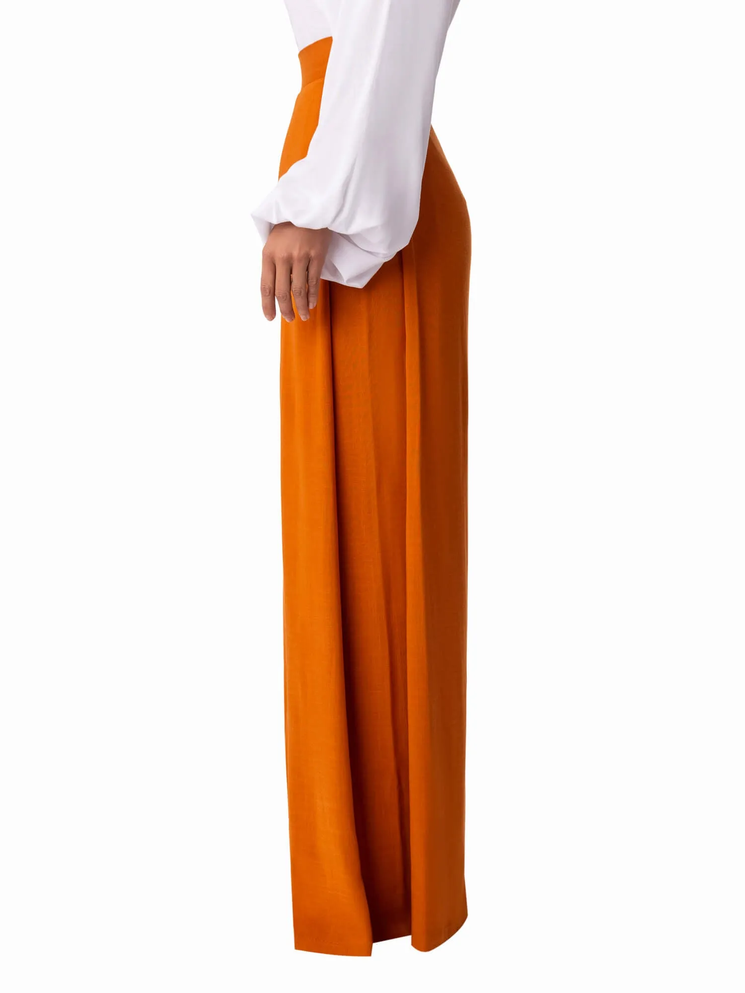 "Chrysanthemum" Toffee Wide Leg Pants