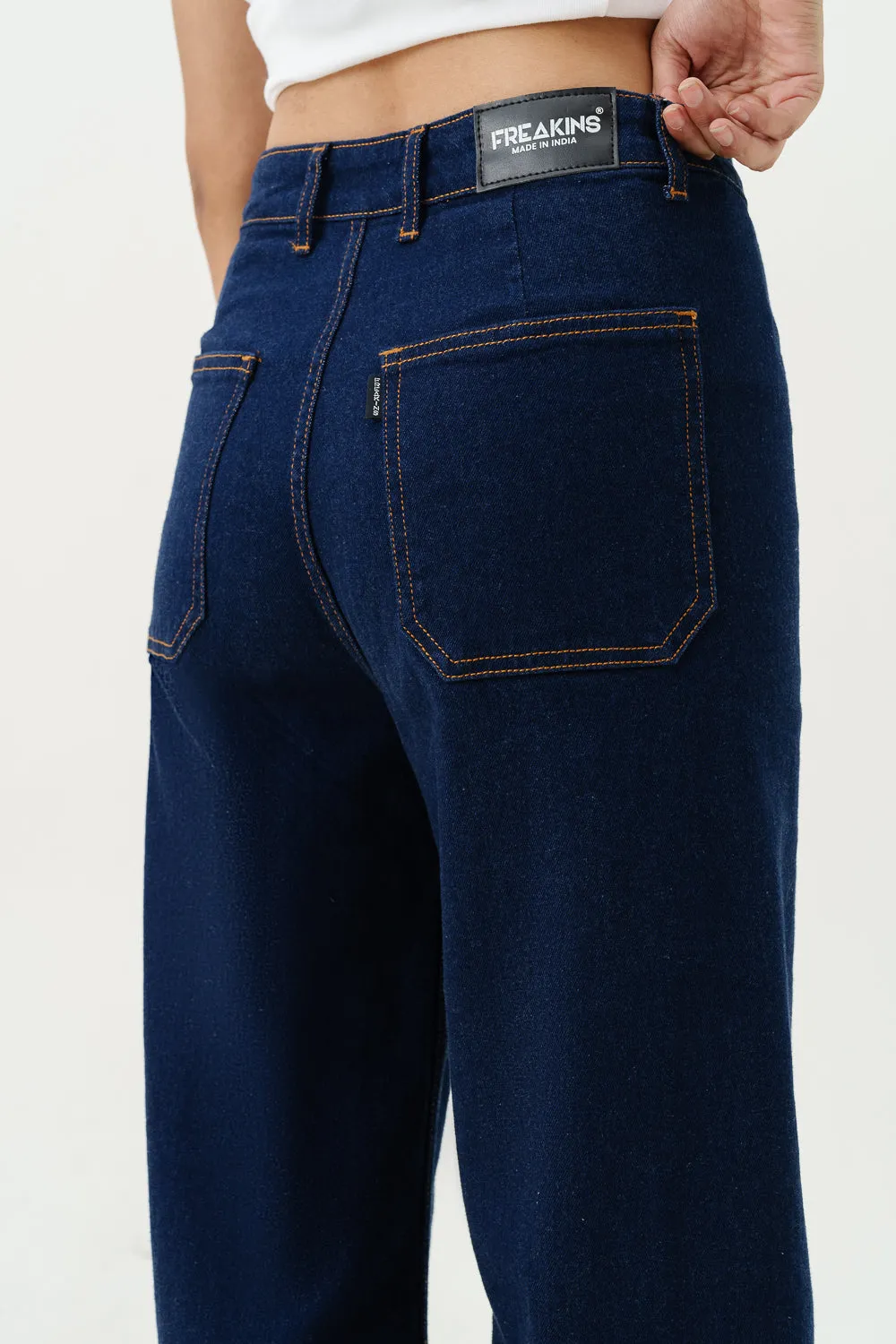 Raw Indigo Retro Flare Stretch Jeans