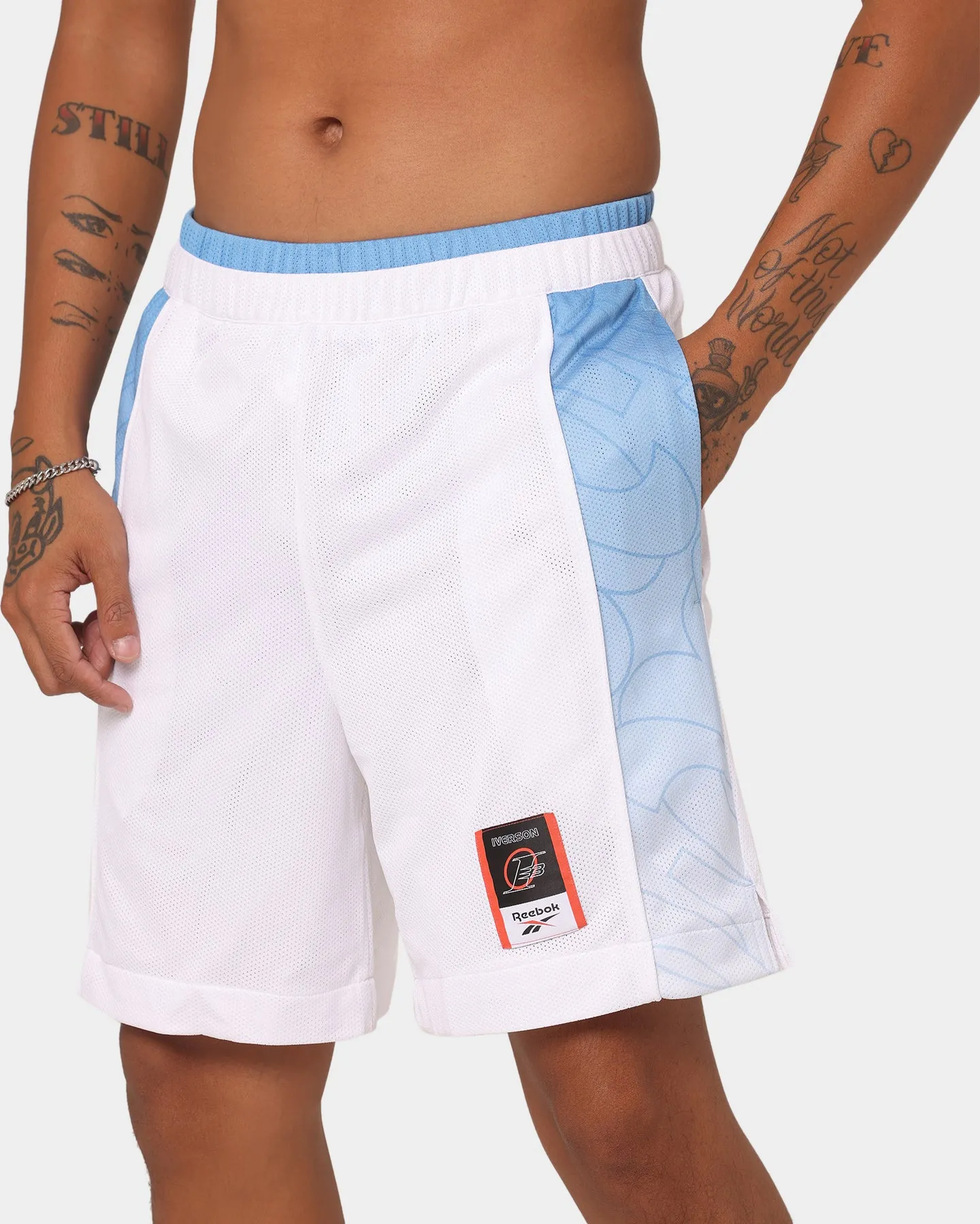 Reebok Iverson Basketball Shorts White/Essential Blue