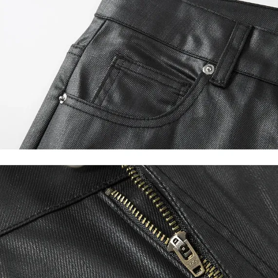 Side Zipper Decoration Men's Pants