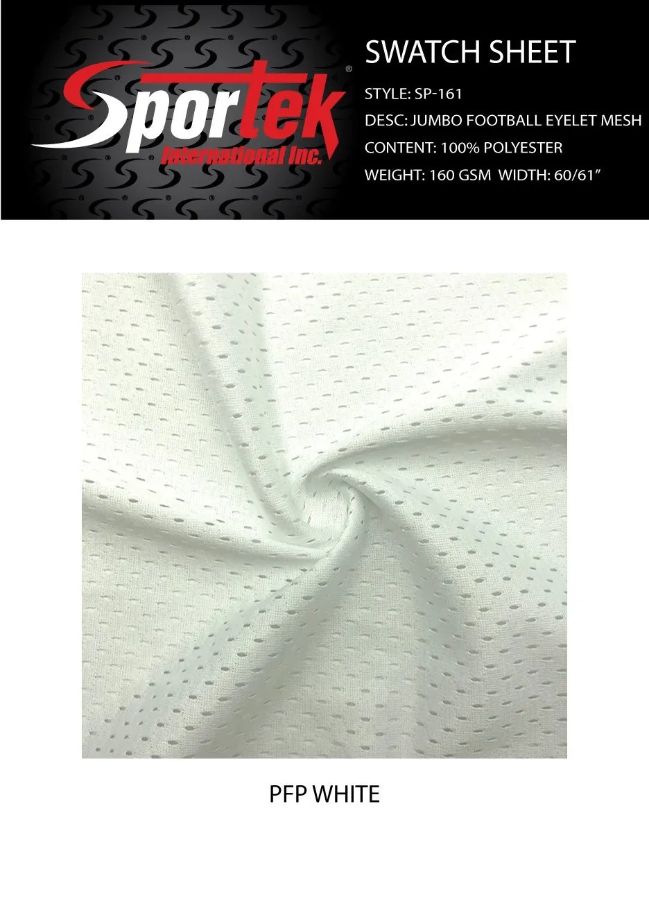 SP-161 Jumbo Football Eyelet Mesh Shiny , PFP for sublimation