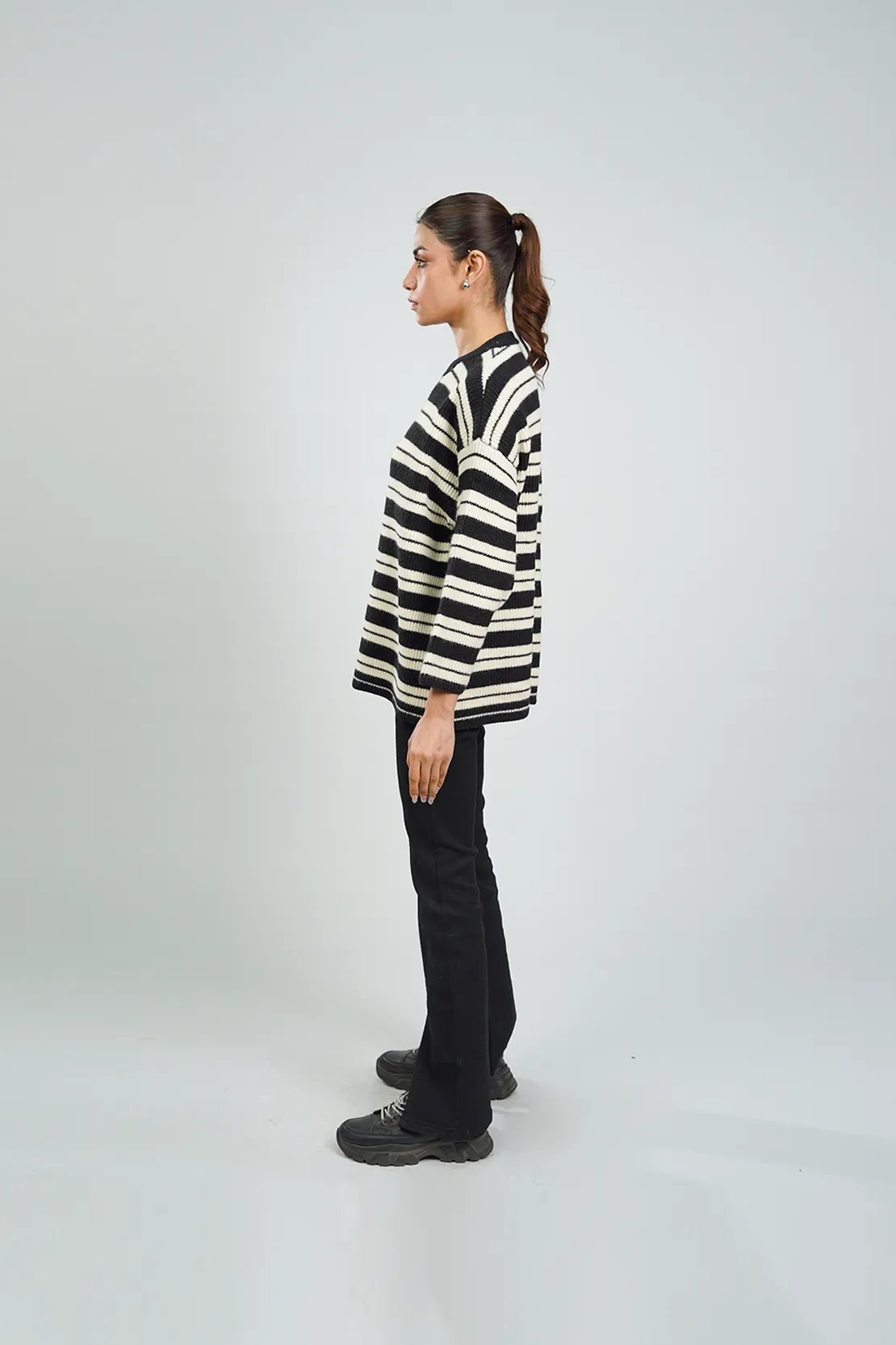 Striped Relaxed-Fit Sweater