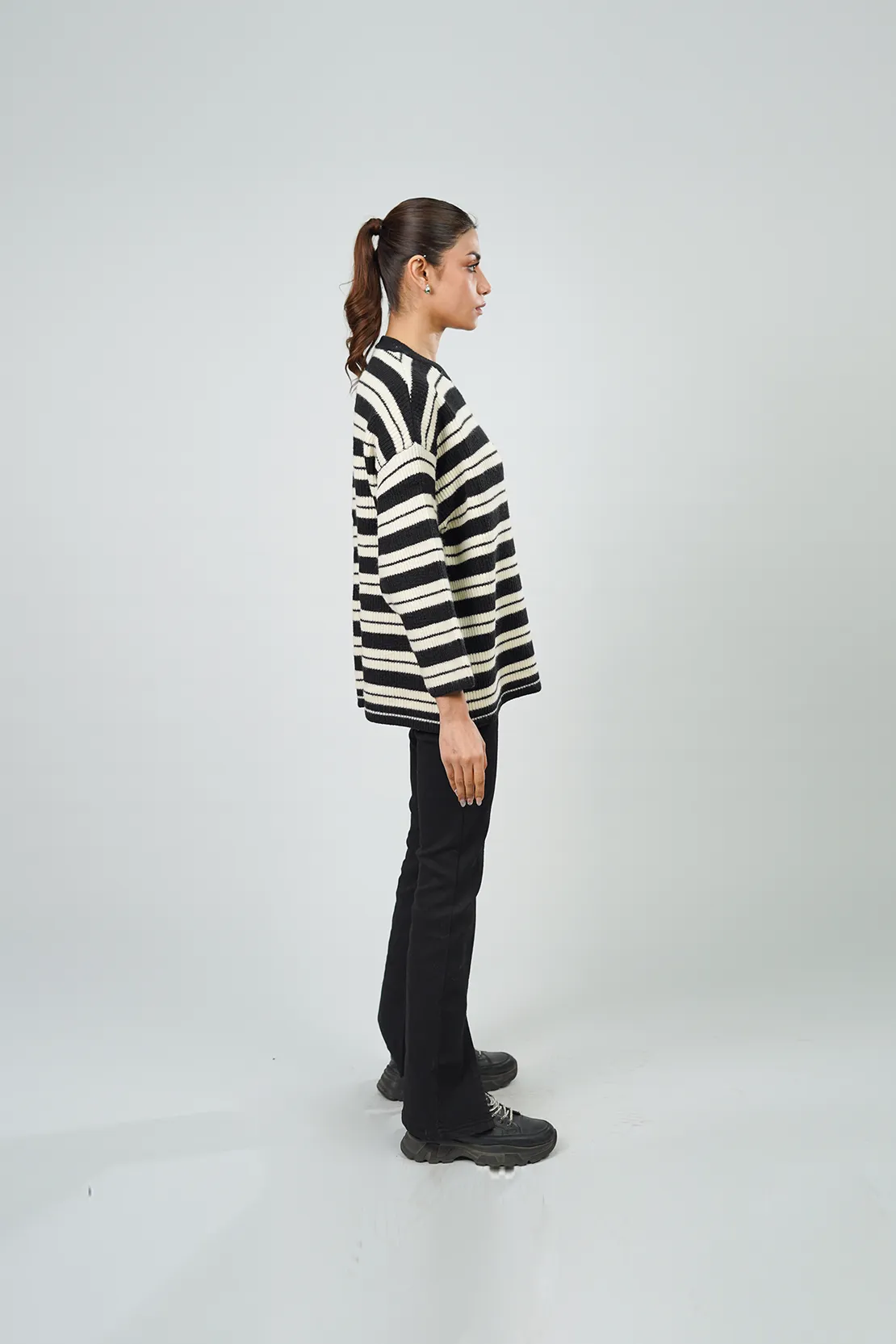 Striped Relaxed-Fit Sweater