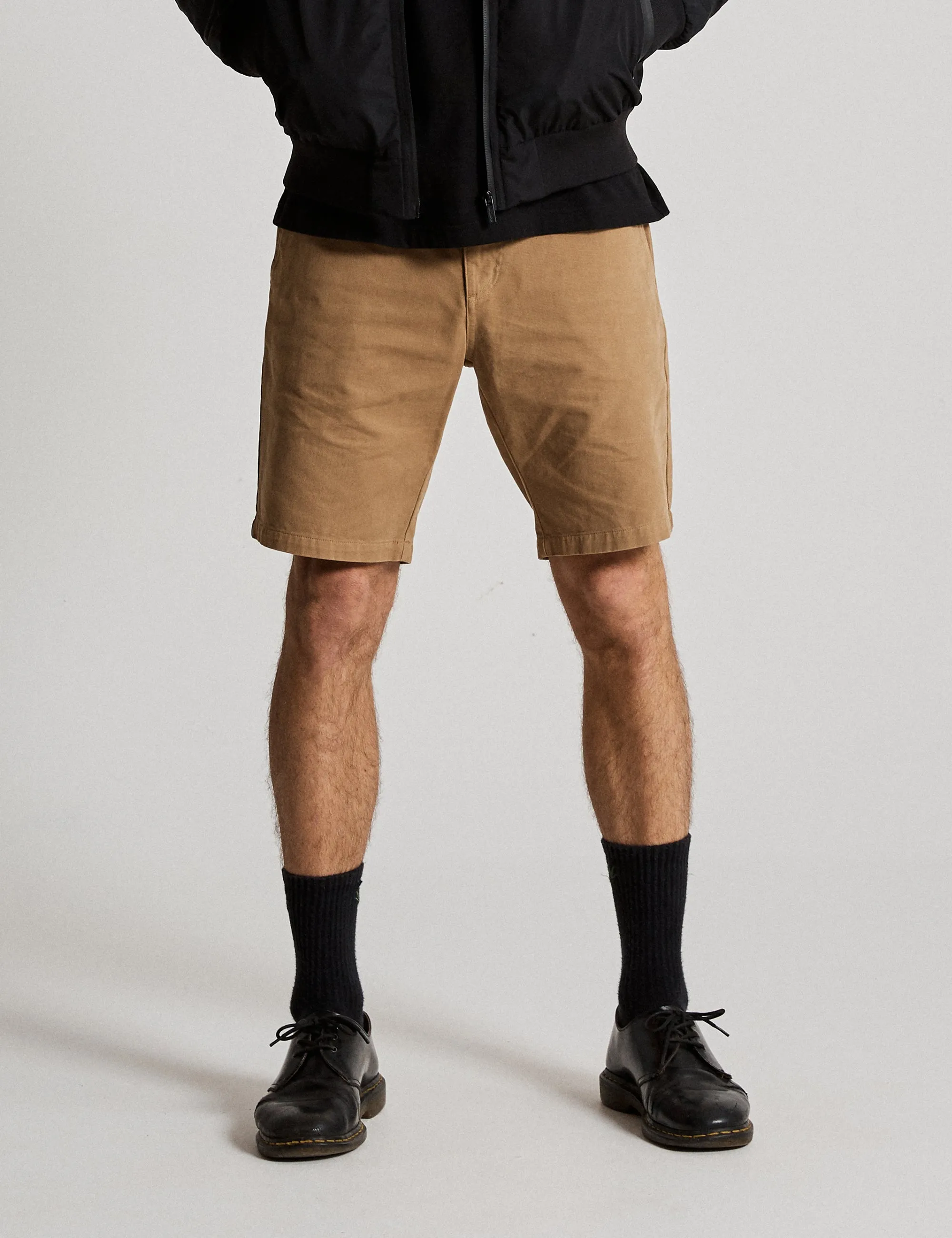 Taylor Stretch Chino Short - Khaki