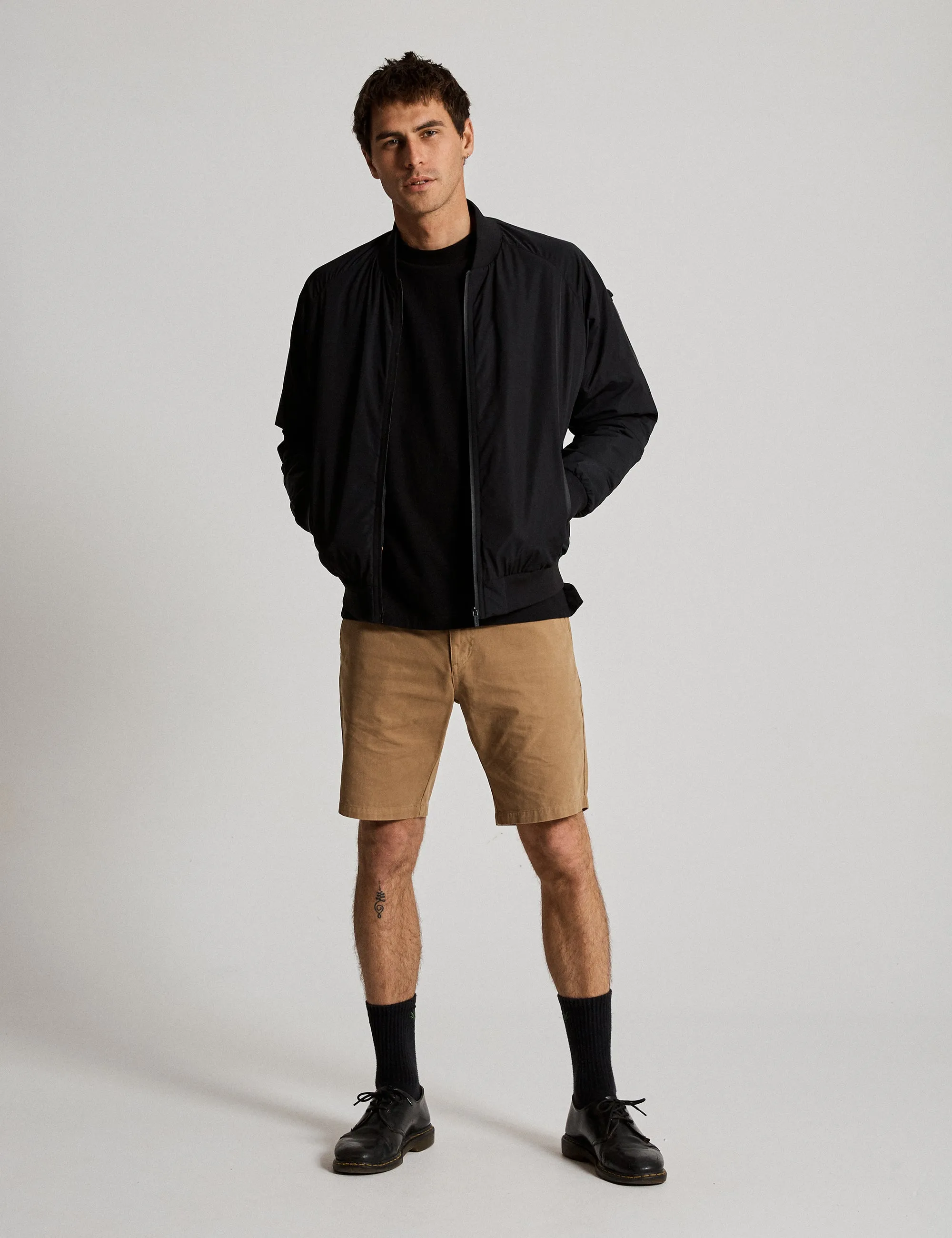 Taylor Stretch Chino Short - Khaki