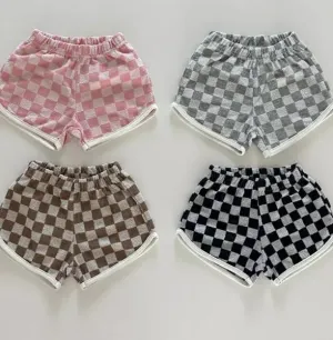 Terry Checker Shorts - 4 Colors