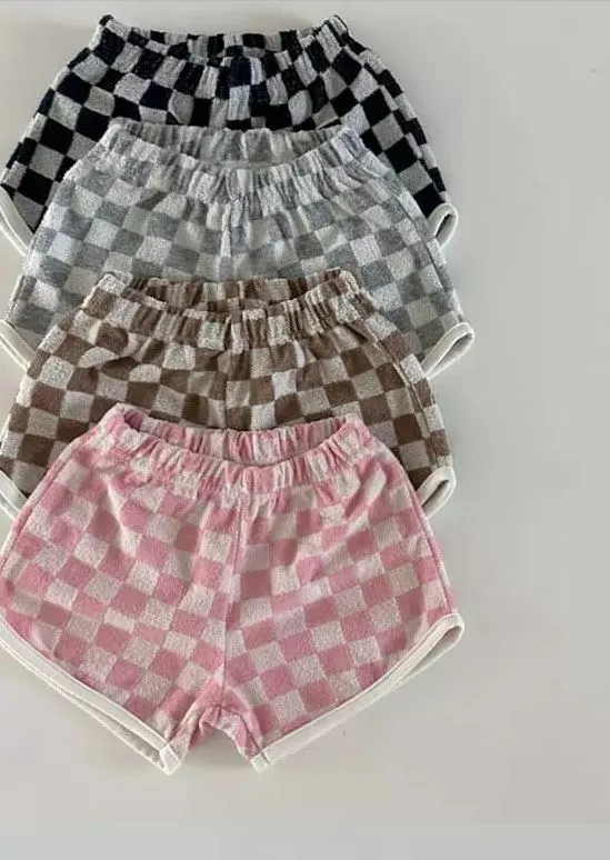 Terry Checker Shorts - 4 Colors