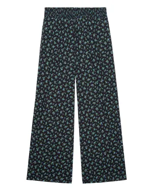 The Smocked Sleep Pant. -- Nightshade Floral