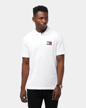 Tommy Jeans Men's TJM Tommy Badge Polo Classic White