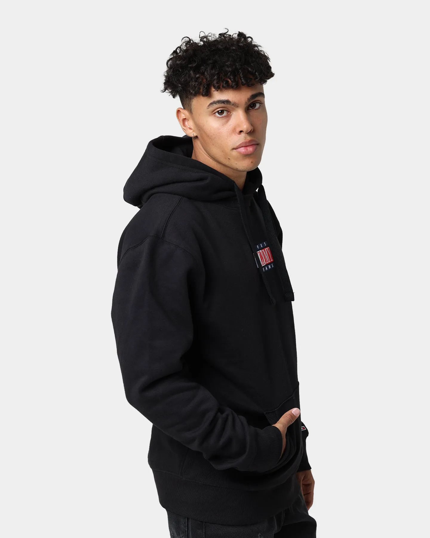 Tommy Jeans Timeless Tommy 1 Hoodie Black