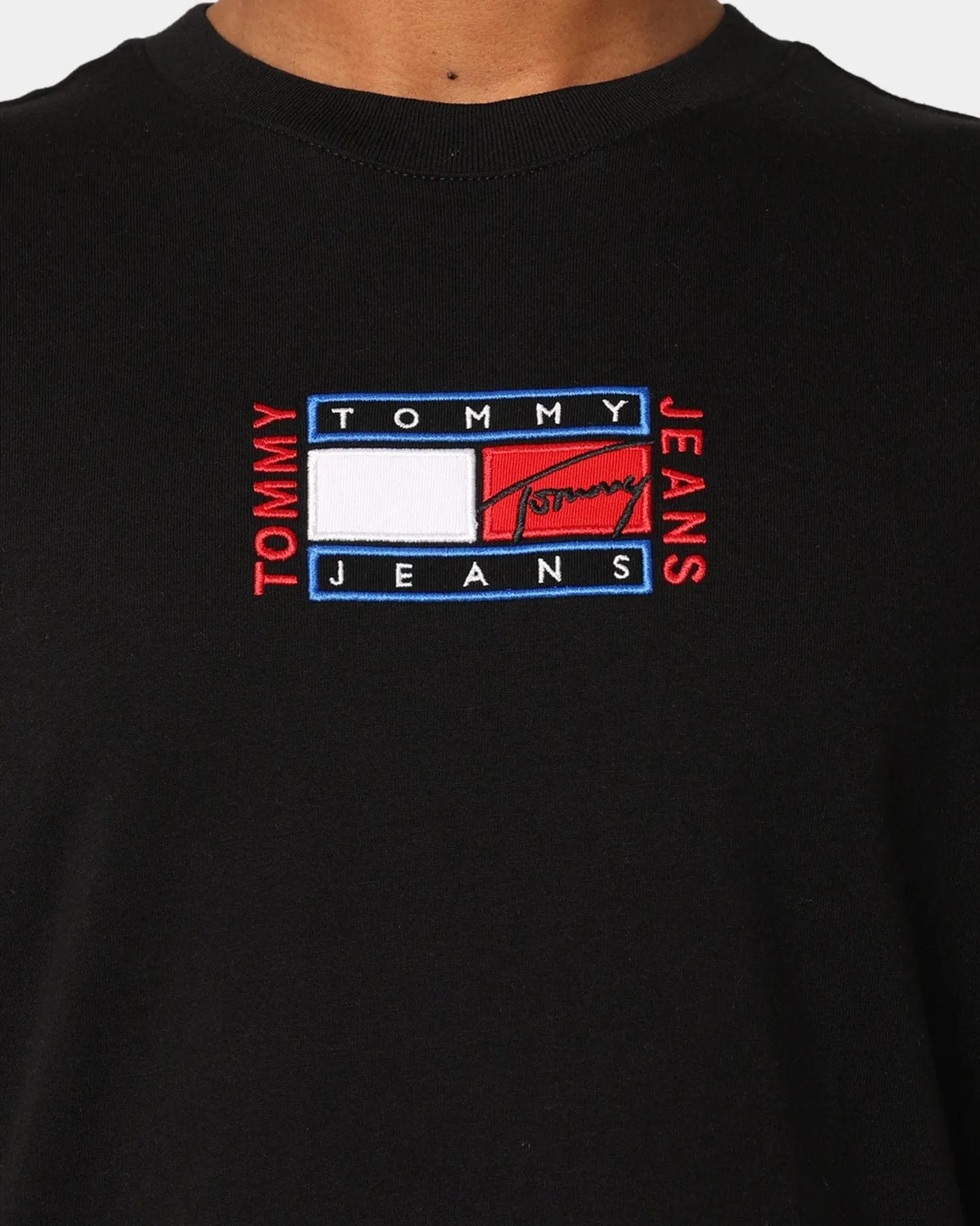 Tommy Jeans Timeless Tommy Flag T-Shirt Black