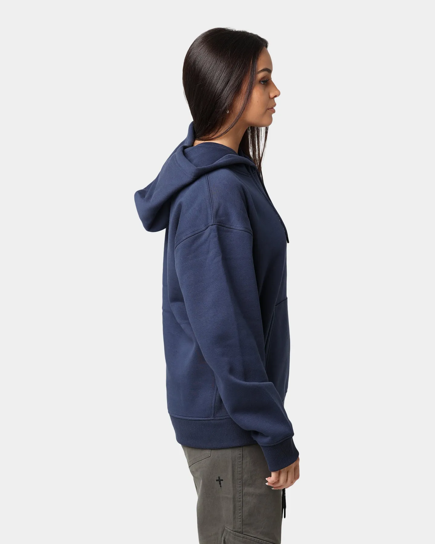 Tommy Jeans Women's Relaxed Timeless Signature Logo Hoodie Twilight Navy