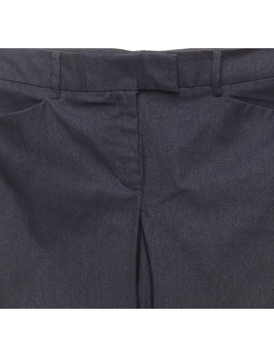 Van Heusen Smart Black Flared Trousers - W36 L31