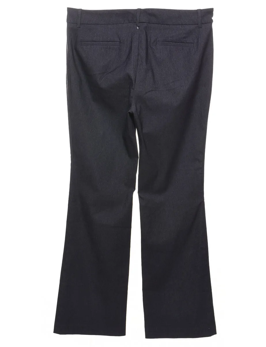 Van Heusen Smart Black Flared Trousers - W36 L31