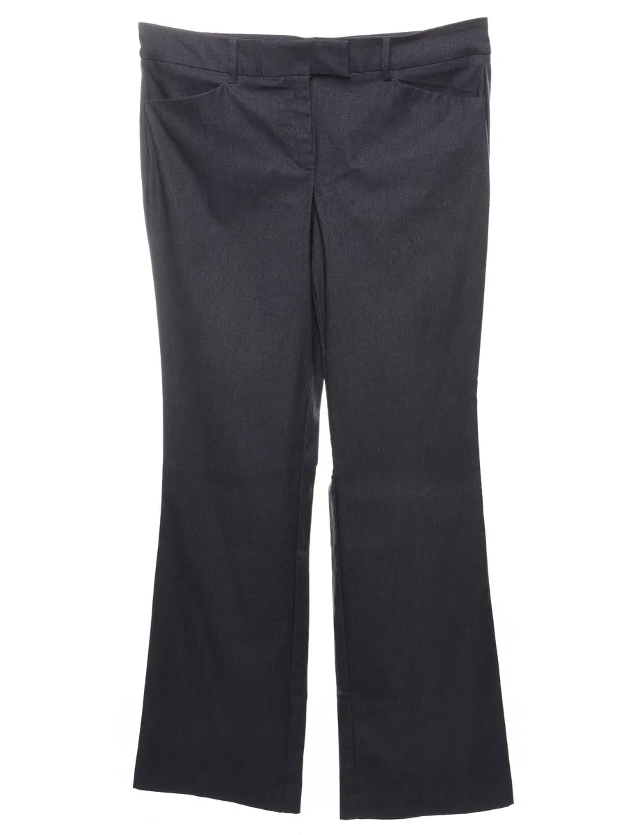 Van Heusen Smart Black Flared Trousers - W36 L31