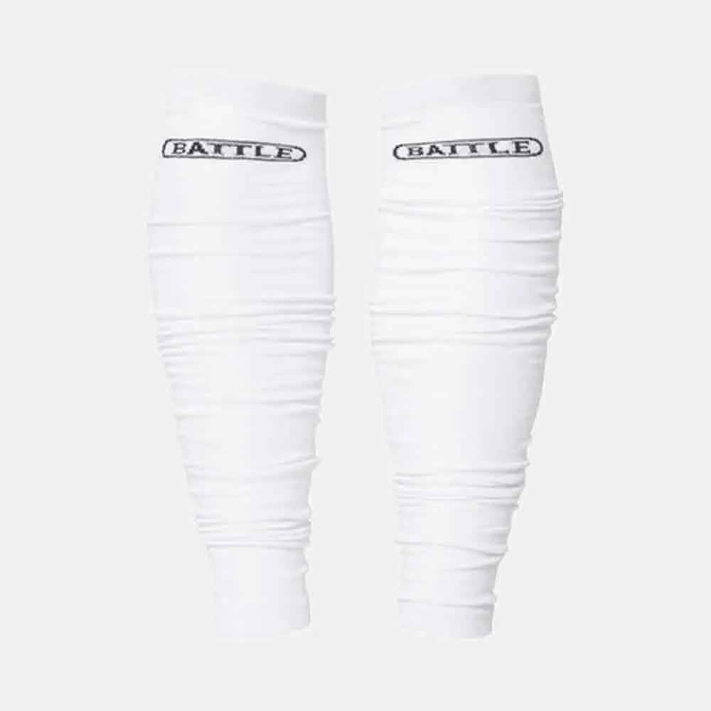 Youth White Long Sock Sleeves