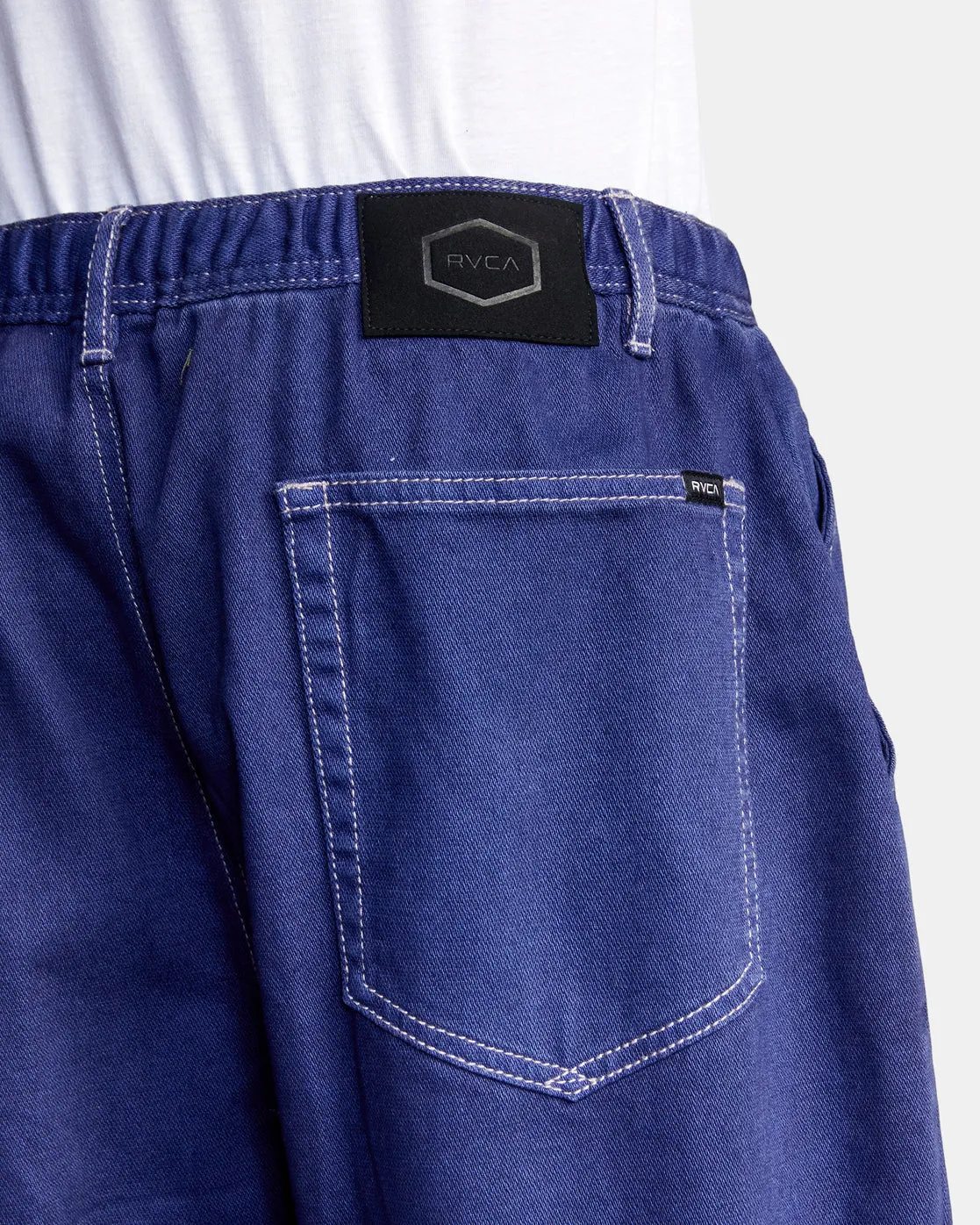 Zach Allen Elastic Waist Denim Jeans - Purps